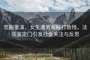 悲劇重演，女生遭男友毆打致殘，法醫(yī)鑒定門(mén)引發(fā)社會(huì)關(guān)注與反思