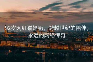 92歲網(wǎng)紅貓奶奶，跨越世紀(jì)的陪伴，永遠(yuǎn)的網(wǎng)絡(luò)傳奇