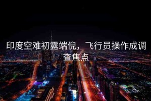 印度空難初露端倪，飛行員操作成調(diào)查焦點(diǎn)