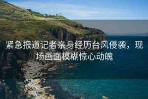 緊急報道記者親身經(jīng)歷臺風(fēng)侵襲，現(xiàn)場畫面模糊驚心動魄