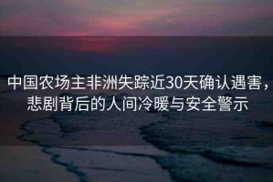 中國(guó)農(nóng)場(chǎng)主非洲失蹤近30天確認(rèn)遇害，悲劇背后的人間冷暖與安全警示