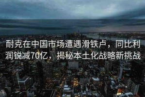 耐克在中國(guó)市場(chǎng)遭遇滑鐵盧，同比利潤(rùn)銳減70億，揭秘本土化戰(zhàn)略新挑戰(zhàn)