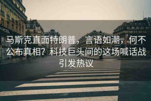 馬斯克直面特朗普，言語如潮，何不公布真相？科技巨頭間的這場喊話戰(zhàn)引發(fā)熱議