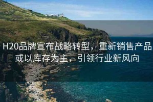 H20品牌宣布戰(zhàn)略轉(zhuǎn)型，重新銷(xiāo)售產(chǎn)品或以庫(kù)存為主，引領(lǐng)行業(yè)新風(fēng)向