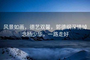 風(fēng)景如畫，德藝雙馨，郭德綱深情悼念楊少華，一路走好