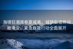 海嘯狂潮席卷夏威夷，城鎮(zhèn)街道瞬間被淹沒，緊急救援行動全面展開