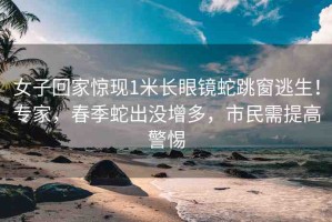女子回家驚現(xiàn)1米長(zhǎng)眼鏡蛇跳窗逃生！專家，春季蛇出沒(méi)增多，市民需提高警惕
