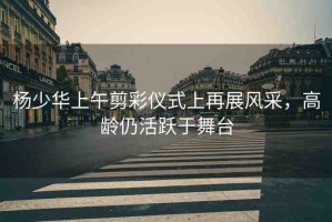 楊少華上午剪彩儀式上再展風(fēng)采，高齡仍活躍于舞臺(tái)