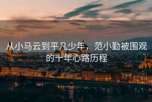從小馬云到平凡少年，范小勤被圍觀的十年心路歷程