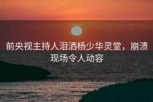 前央視主持人淚灑楊少華靈堂，崩潰現(xiàn)場(chǎng)令人動(dòng)容