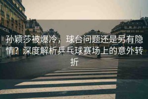 孫穎莎被爆冷，球臺(tái)問題還是另有隱情？深度解析乒乓球賽場(chǎng)上的意外轉(zhuǎn)折