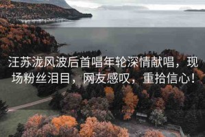 汪蘇瀧風(fēng)波后首唱年輪深情獻唱，現(xiàn)場粉絲淚目，網(wǎng)友感嘆，重拾信心！
