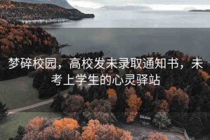 夢(mèng)碎校園，高校發(fā)未錄取通知書，未考上學(xué)生的心靈驛站