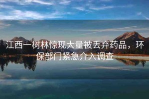 江西一樹林驚現(xiàn)大量被丟棄藥品，環(huán)保部門緊急介入調(diào)查