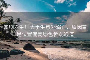 悲劇發(fā)生！大學生意外溺亡，原因竟是位置偏離綠色參觀通道