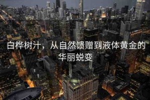 白樺樹汁，從自然饋贈到液體黃金的華麗蛻變