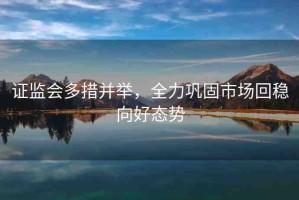 證監(jiān)會多措并舉，全力鞏固市場回穩(wěn)向好態(tài)勢