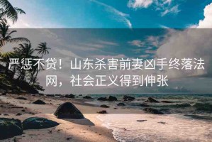 嚴(yán)懲不貸！山東殺害前妻兇手終落法網(wǎng)，社會(huì)正義得到伸張