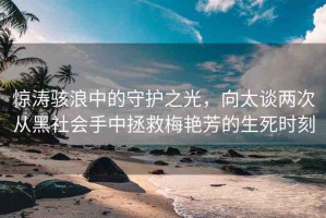 驚濤駭浪中的守護之光，向太談兩次從黑社會手中拯救梅艷芳的生死時刻