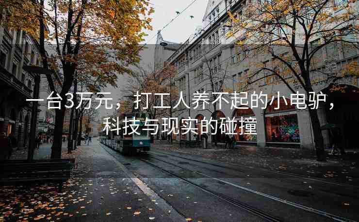 一臺(tái)3萬(wàn)元，打工人養(yǎng)不起的小電驢，科技與現(xiàn)實(shí)的碰撞