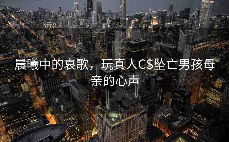 晨曦中的哀歌，玩真人CS墜亡男孩母親的心聲