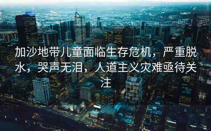 加沙地帶兒童面臨生存危機(jī)，嚴(yán)重脫水，哭聲無淚，人道主義災(zāi)難亟待關(guān)注