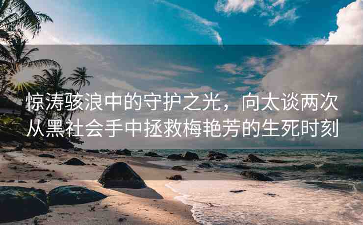 驚濤駭浪中的守護(hù)之光，向太談兩次從黑社會(huì)手中拯救梅艷芳的生死時(shí)刻