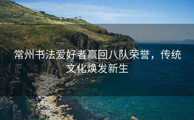 常州書法愛好者贏回八隊(duì)榮譽(yù)，傳統(tǒng)文化煥發(fā)新生